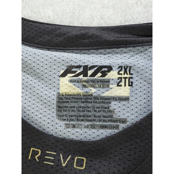 FXR Revo Legends Mens‎ MX Offroad Jersey Racing Black Gold Size 2XL Slim Fit XL - Picture 5 of 10
